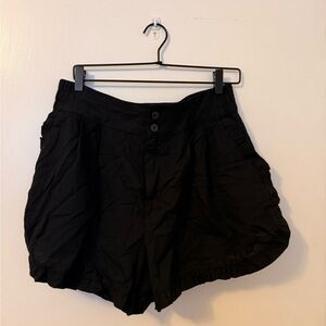 Who What Wear High Waist Black Women's Shorts